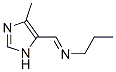 n-[(4-甲基-1H-咪唑 -5-基)亚甲基]-1-丙胺结构式_867142-52-7结构式