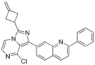 7-(8-Chloro-3-(3-methylenecyclobutyl)imidazo[1,5-a]pyrazin-1-yl)-2-phenylquinoline Structure,867163-50-6Structure