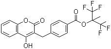 1,1,1,3,3,3-六氟-2-甲基丙烷-2-基 4-[(4-羟基-2-氧代-2H-苯并吡喃-3-YL)甲基]苯甲酸酯结构式_867257-26-9结构式