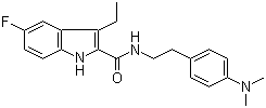 N-(4-(dimethylamino)phenethyl)-3-ethyl-5-fluoro-1h-indole-2-carboxamide Structure,868273-09-0Structure