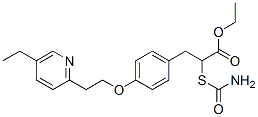 A-[(氨基羰基)硫代]-4-[2-(5-乙基-2-吡啶)乙氧基]苯丙酸乙酯结构式_868754-41-0结构式