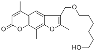 3-(6-Hydroxyhexyl)methyl-2,5,9-trimethyl-7h-furo[3,2-g]-[1]benzopyran-7-one Structure,869308-45-2Structure