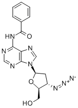 3-叠氮基-n6-苯甲酰基-2,3-二脱氧腺苷酸结构式_869354-89-2结构式