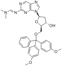 5’-O-(dimethoxytrityl)-2-(dimethylaminomethylidene-amino)purine-2’-deoxyriboside Structure,869354-94-9Structure