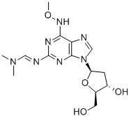 2-(Dimethylaminomethylidene)amino-6-methoxylamino-9-(beta-d-2-deoxyribofuranosyl)purine Structure,869354-99-4Structure