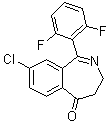 (E)-8-chloro-1-(2,6-difluorophenyl)-3,4-dihydrobenzo[c]azepin-5-one Structure,869366-09-6Structure