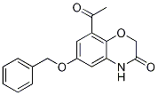 8-乙酰基-6-(苄氧基)-2H-苯并[b][1,4]噁嗪-3(4h)-酮结构式_869478-09-1结构式