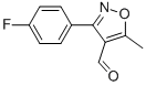 3-(4-Fluorophenyl)-5-methylisoxazole-4-carboxaldehyde Structure,869496-66-2Structure