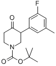 1-Boc-3-(3’-fluoro-5’-methylphenyl)-piperidin-4-one Structure,869720-04-7Structure