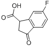 2,3-Dihydro-6-fluoro-3-oxo-1h-indene-1-carboxylic acid Structure,869722-94-1Structure