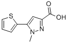 1-Methyl-5-thien-2-yl-1H-pyrazole-3-carboxylic acid Structure,869901-15-5Structure