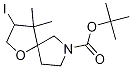 3-Iodo-4,4-dimethyl-1-oxa-7-azaspiro[4.4]nonane-7-carboxylic acid 1,1-dimethylethyl ester Structure,869979-40-8Structure