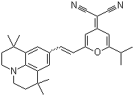 2-[2-(1-Methylethyl)-6-[2-(2,3,6,7-tetrahydro-1,1,7,7-tetramethyl-1h,5h-benzo[ij]quinolizin-9-yl)ethenyl]-4h-pyran-4-ylidene]propanedinitrile Structure,870075-87-9Structure