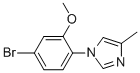 1-(4-Bromo-2-methoxyphenyl)-4-methyl-1h-imidazole Structure,870838-56-5Structure