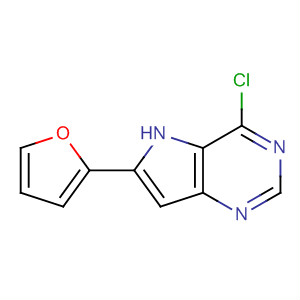 4-Chloro-6-(furan-2-yl)-5h-pyrrolo[3,2-d]pyrimidine Structure,871025-07-9Structure