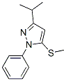 3-异丙基-5-甲硫基-1-苯基吡唑结构式_871110-03-1结构式