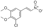 Trans-3-chloro-4,5-dimethoxy-β-nitrostyrene Structure,871126-37-3Structure