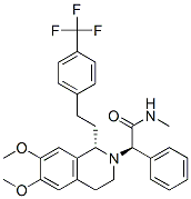 (R)-2-((S)-6,7-二甲氧基-1-(4-(三氟甲基)苯乙基)-3,4-二氢异喹啉-2(1H)-yl)-N-甲基-2-苯乙胺结构式_871224-63-4结构式