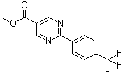 2-[4-(Trifluoromethyl)phenyl]-5-pyrimidinecarboxylic acid methyl ester Structure,871251-66-0Structure