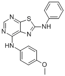 N7-(4-methoxyphenyl)-n2-phenylthiazolo[5,4-d]pyrimidine-2,7-diamine Structure,871266-93-2Structure