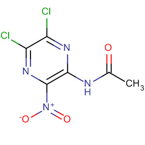 N-(5,6-dichloro-3-nitro-2-pyrazinyl)acetamide Structure,87155-52-0Structure