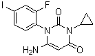 6-氨基-3-环丙基-1-(2-氟-4-碘苯基)嘧啶-2,4(1H,3H)-二酮结构式_871700-28-6结构式