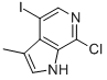 7-Chloro-4-iodo-3-methyl-1h-pyrrolo[2,3-c]pyridine Structure,871819-21-5Structure