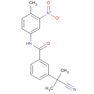 3-(1-氰基-1-甲基乙基)-N-(4-甲基-3-硝基-苯基)苯甲酰胺结构式_872091-89-9结构式