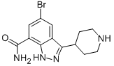 5-Bromo-3-(4-piperidinyl)-1h-indazole-7-carboxamide Structure,872350-31-7Structure