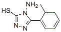 4-氨基-5-(2-甲基苯基)-4H-1,2,4-噻唑-3-硫醇结构式_87239-95-0结构式