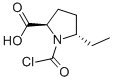 D-proline, 1-(chlorocarbonyl)-5-ethyl-, trans-(9ci) Structure,87251-08-9Structure