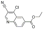 4-Chloro-3-cyano-6-quinolinecarboxylic acid ethyl ester Structure,872577-51-0Structure