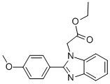 [2-(4-Methoxy-phenyl)-benzoimidazol-1-yl]-acetic acid ethyl ester Structure,872604-78-9Structure