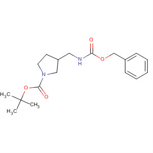 (s)-3-(n-苄氧基羰基)氨基甲基吡咯烷-1-羧酸叔丁酯结构式_872714-75-5结构式