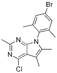 7-(4-Bromo-2,6-dimethylphenyl)-4-chloro-2,5,6-trimethyl-7h-pyrrolo[2,3-d]pyrimidine Structure,872866-00-7Structure