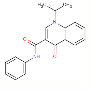 1-异丙基-4-氧代-n-苯基-1H-喹啉-3-羧酰胺结构式_873050-46-5结构式