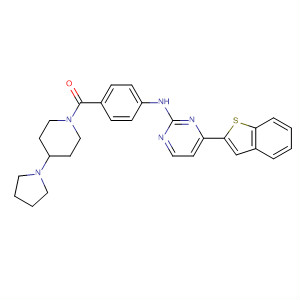 [4-[(4-Benzo[b]thien-2-yl-2-pyrimidinyl)amino]phenyl][4-(1-pyrrolidinyl)-1-piperidinyl]-methanone Structure,873225-46-8Structure