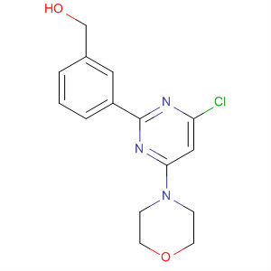 4-Chloro-2-(3-hydroxymethylphenyl)-6-morpholinopyrimidine Structure,873566-62-2Structure