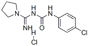 1-(4-氯-苯基)-3-(亚氨基-吡咯烷-1-甲基)-脲盐酸盐结构式_873773-52-5结构式