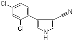 4-(2,4-二氯苯基)-1H-吡咯-3-甲腈结构式_87388-06-5结构式