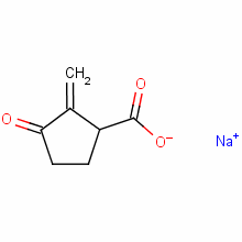 Cyclopentanecarboxylicacid, 2-methylene-3-oxo-, sodium salt (1:1) Structure,874-21-5Structure