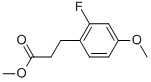 Benzenepropanoic acid, 2-fluoro-4-methoxy-, methyl ester Structure,874187-38-9Structure