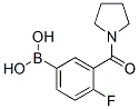 Boronic acid, B-[4-fluoro-3-(1-pyrrolidinylcarbonyl)phenyl]- Structure,874219-31-5Structure