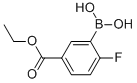 3-Borono-4-fluorobenzoic acid ethyl ester Structure,874219-60-0Structure