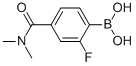 (4-(Dimethylcarbamoyl)-2-fluorophenyl)boronic acid Structure,874289-30-2Structure