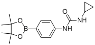 1-环丙基-3-[4-(4,4,5,5-四甲基-1,3,2-二噁硼烷-2-基)苯基]脲结构式_874297-79-7结构式