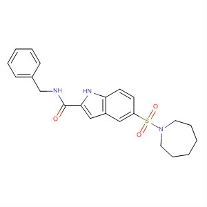 5-(氮杂烷-1-磺酰基)-1H-吲哚-2-羧酸苄胺结构式_874372-08-4结构式