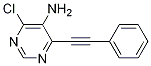 4-Chloro-6-(phenylethynyl)pyrimidin-5-amine Structure,875340-49-1Structure