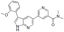 5-[3-(2-Methoxyphenyl)-1h-pyrrolo[2,3-b]pyridin-5-yl]-n,n-dimethyl-3-pyridinecarboxamide Structure,875634-01-8Structure