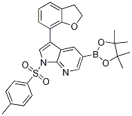 3-(2,3-二氢-7-苯并呋喃)-1-[(4-甲基苯基)磺酰基]-5-(4,4,5,5-四甲基-1,3,2-二噁硼烷-2-基)-1H-吡咯并[2,3-b]吡啶结构式_875639-25-1结构式